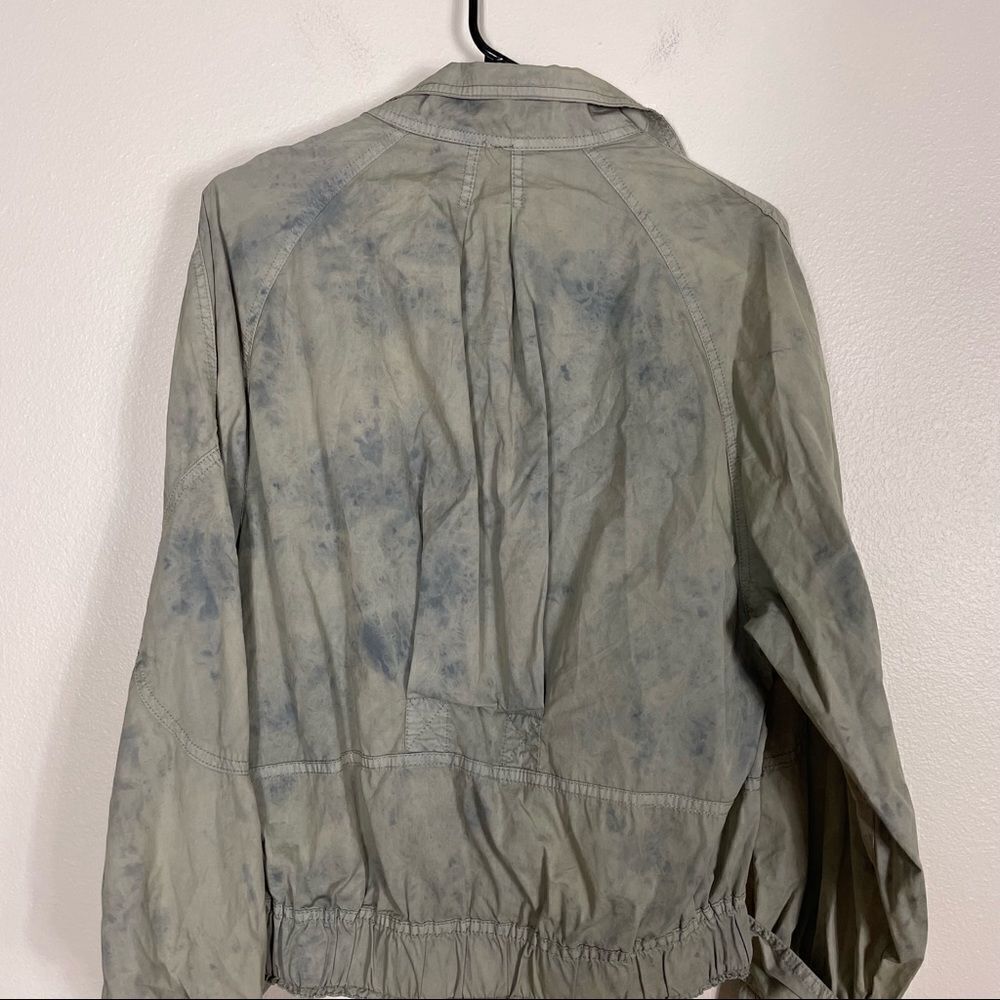 Free People Light Green‎ with Blue Tie Dye Parachute Jacket - Picture 9 of 12